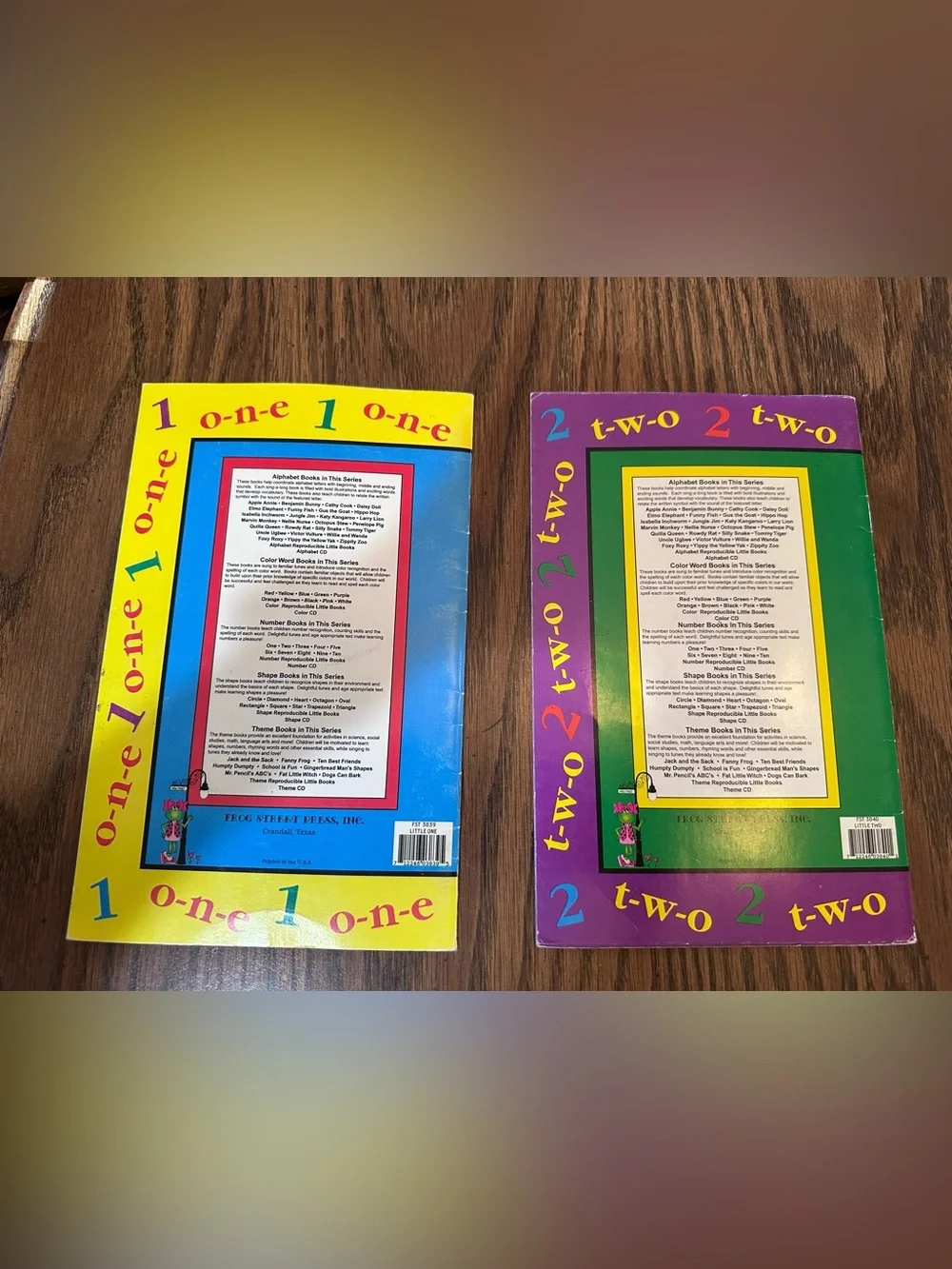 Vintage Frog Street Press Sing and Read Little Number books
